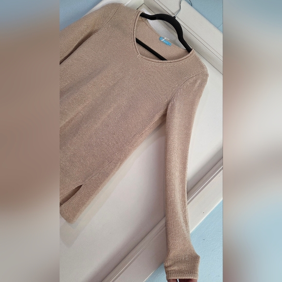 Women's J. McLaughlin Callum Sweater V Neck Havana Knit Yarn, Size XS - Picture 7 of 12